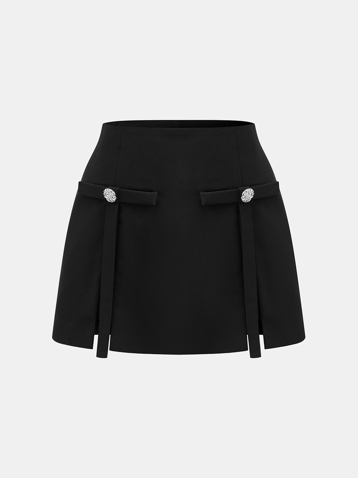 Mini spódniczka z ozdobnymi paskami