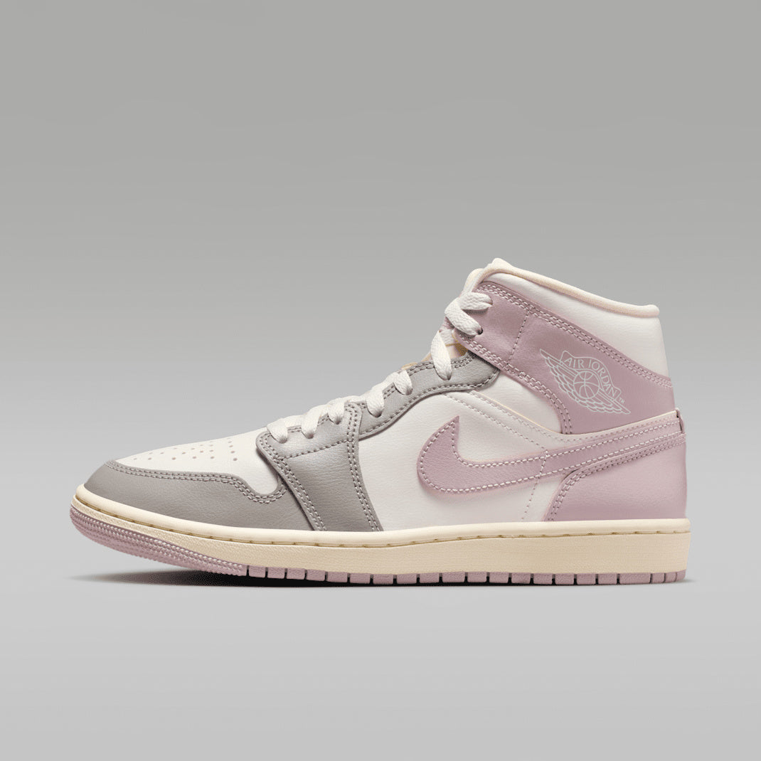 Air Jordan 1 Mid BQ6472-122 Różowy-Biały-Szary