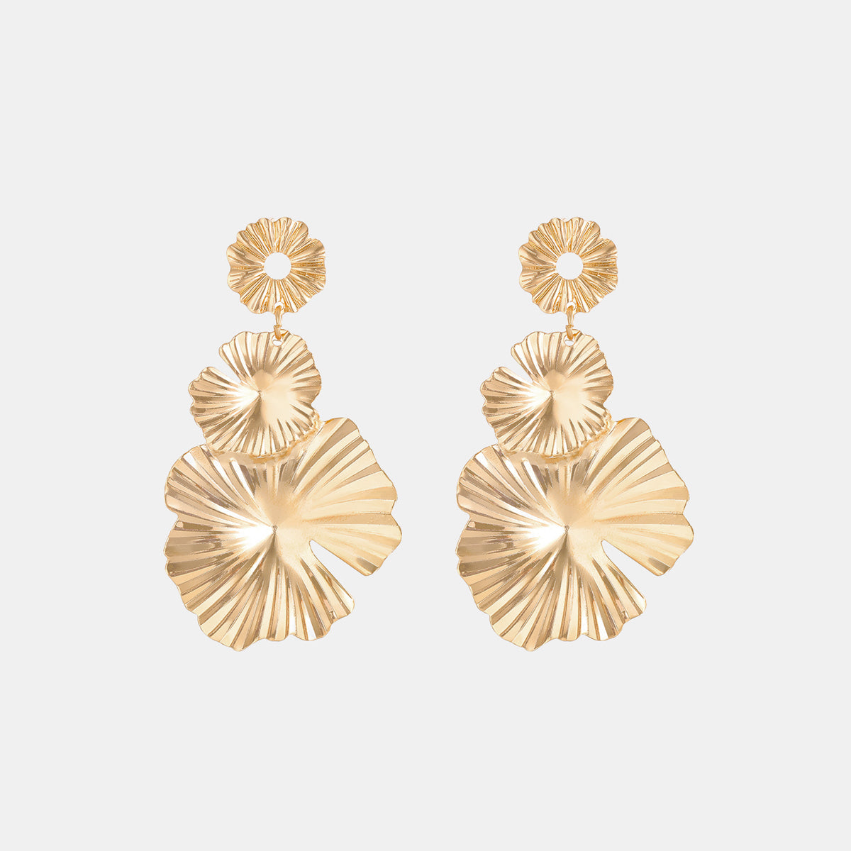 Kolczyki warstwowe inspirowane płatkami