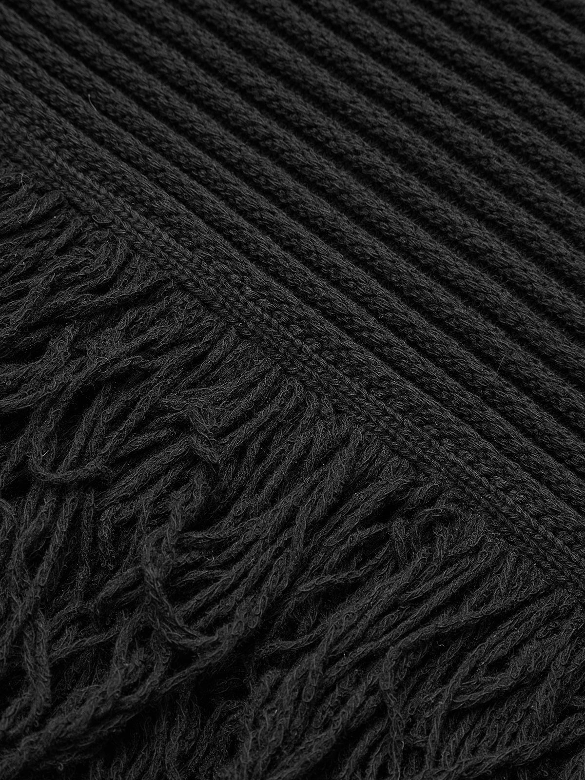 Sukienka swetrowa bez rękawów z frędzlami