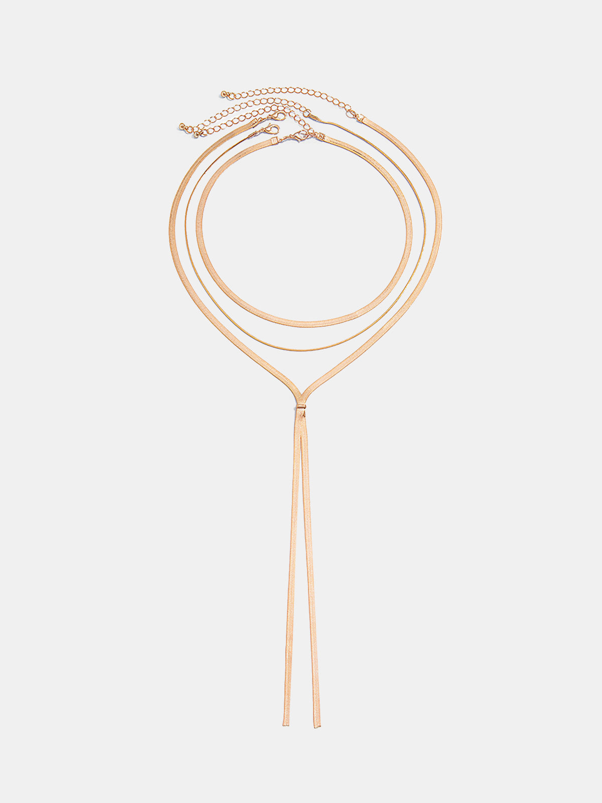 Naszyjnik lariat wielowarstwowy