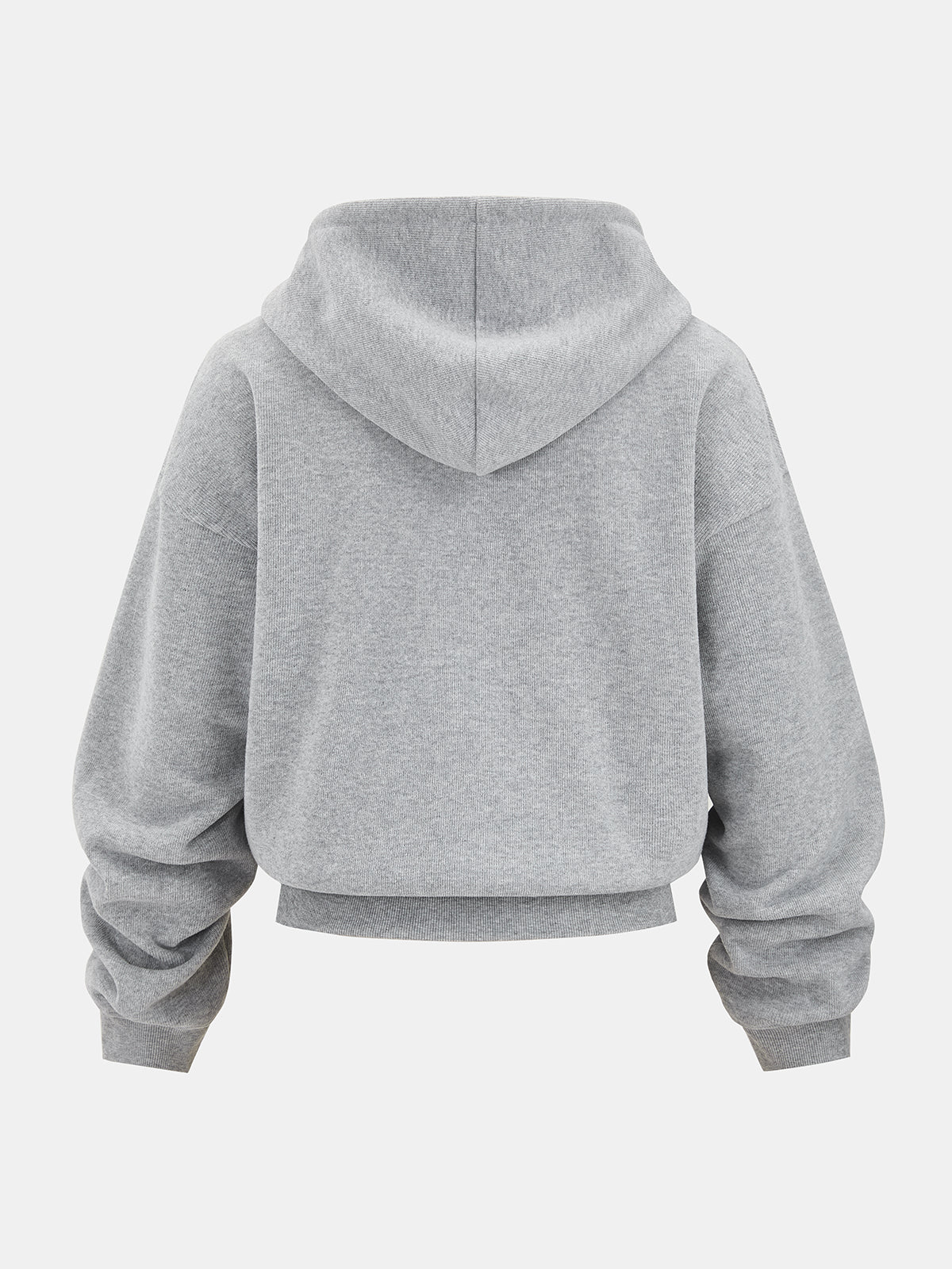 Bluza z kapturem na zamek z mieszanki bawełny