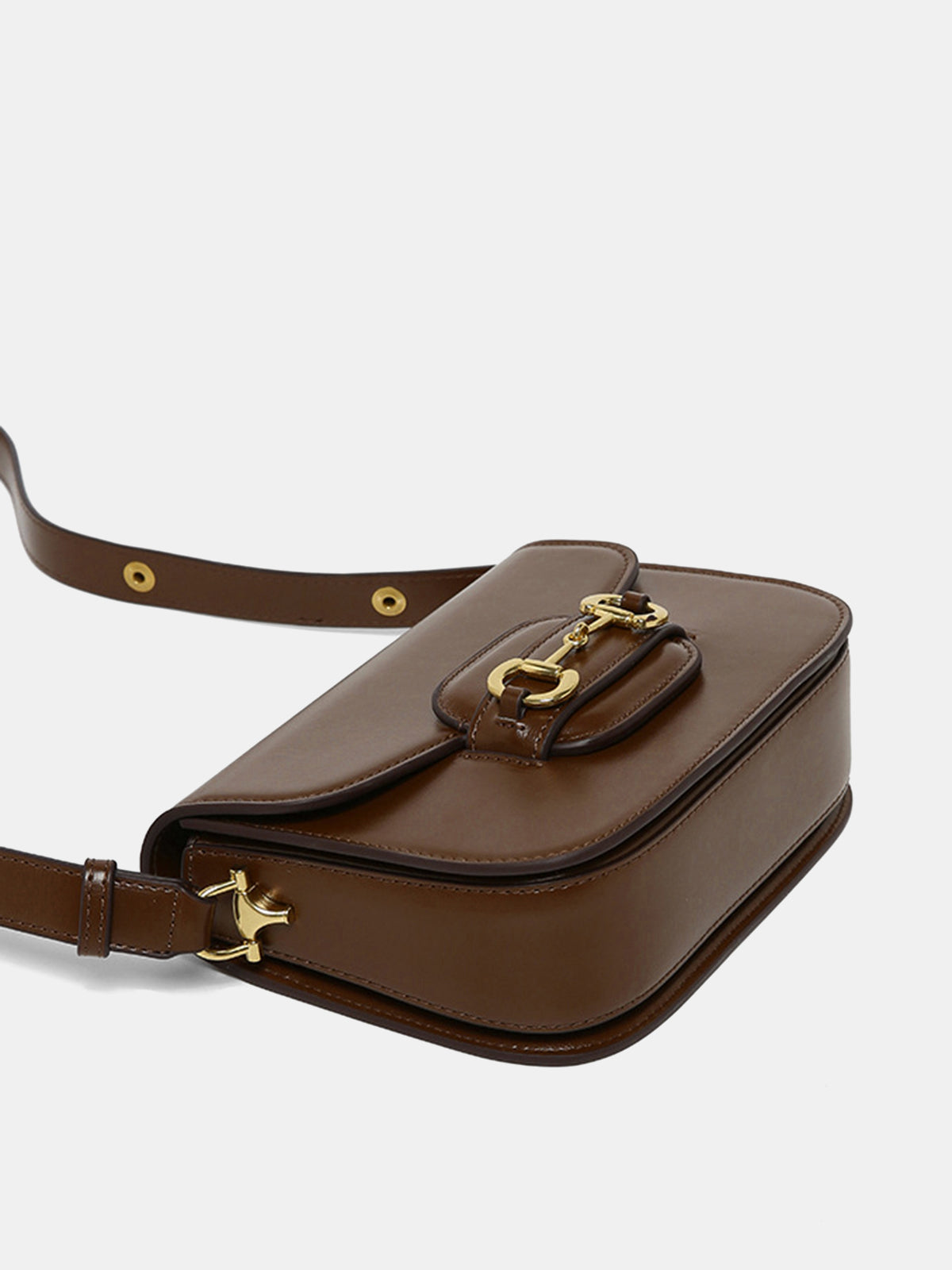 Torebka na ramię horsebit w stylu siodła