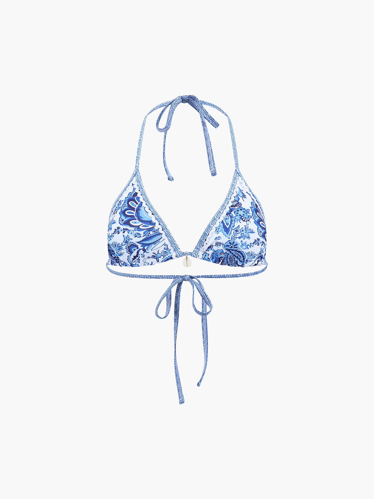 Zestaw bikini z wiązanym halterem i wzorem