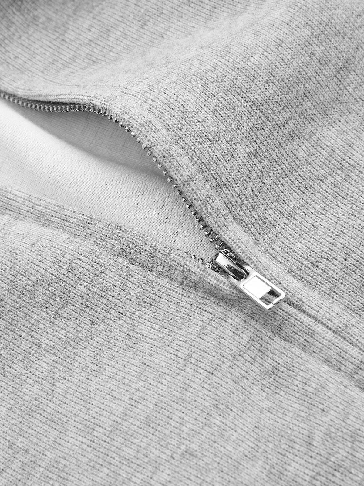 Bluza z kapturem na zamek z mieszanki bawełny