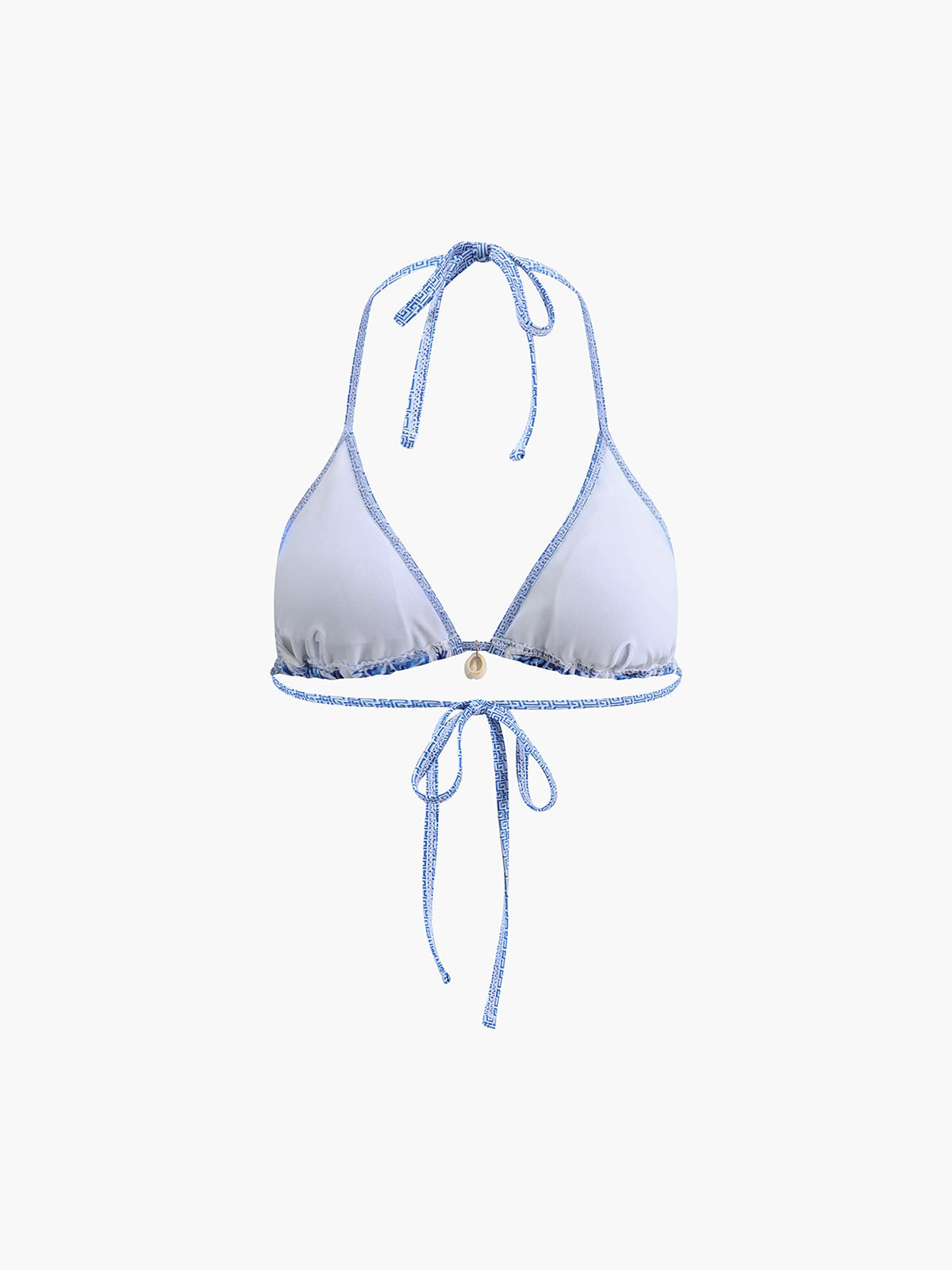 Zestaw bikini z wiązanym halterem i wzorem