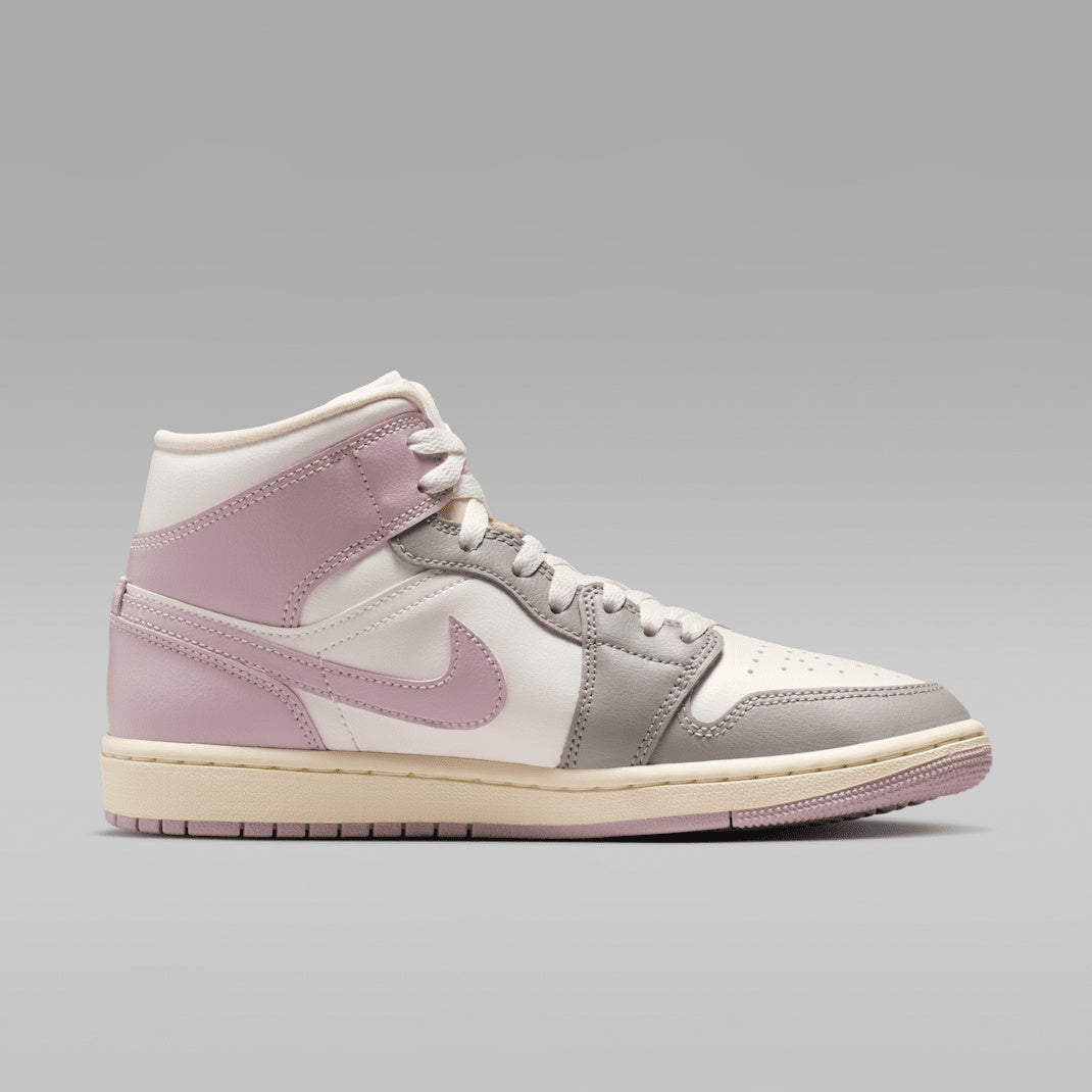 Air Jordan 1 Mid BQ6472-122 Różowy-Biały-Szary