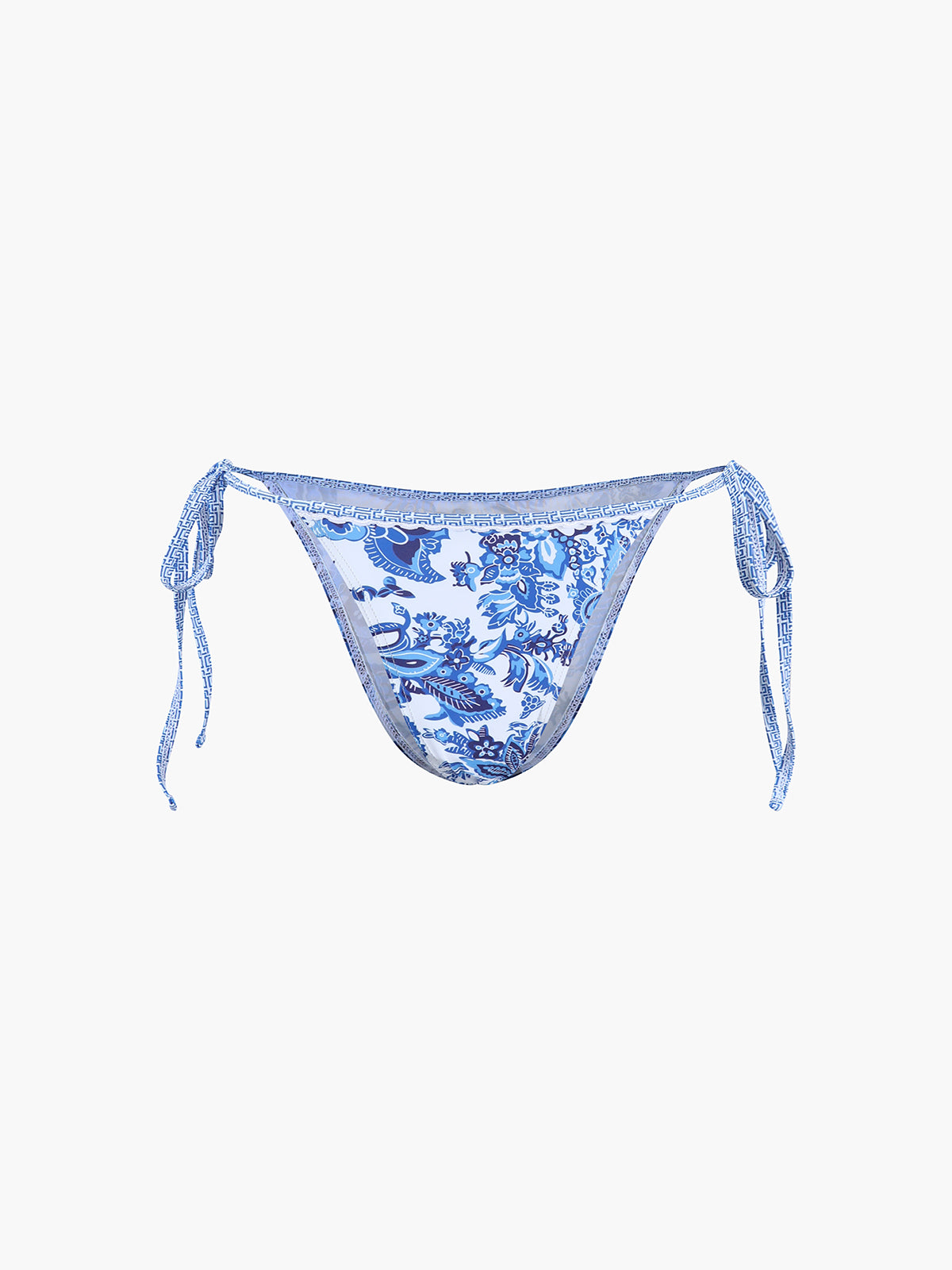 Zestaw bikini z wiązanym halterem i wzorem