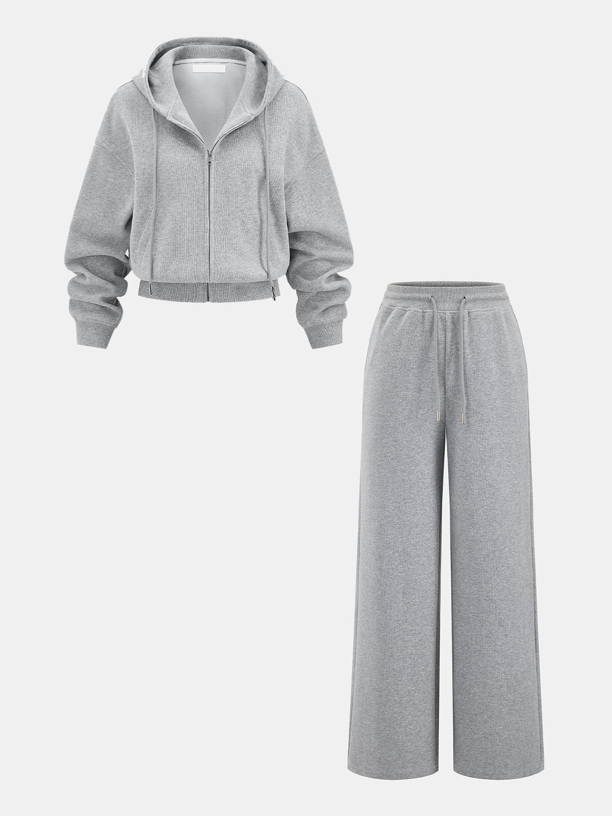 Bluza z kapturem na zamek z mieszanki bawełny