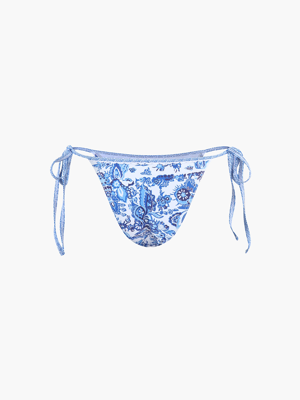 Zestaw bikini z wiązanym halterem i wzorem