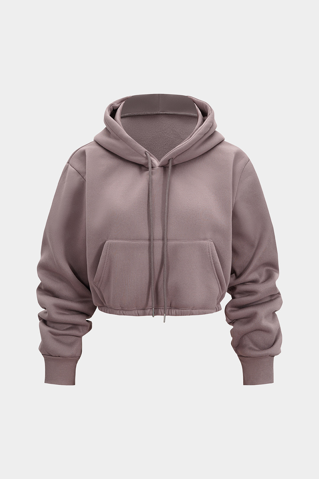 Bluza damska z kapturem krótki fason casual