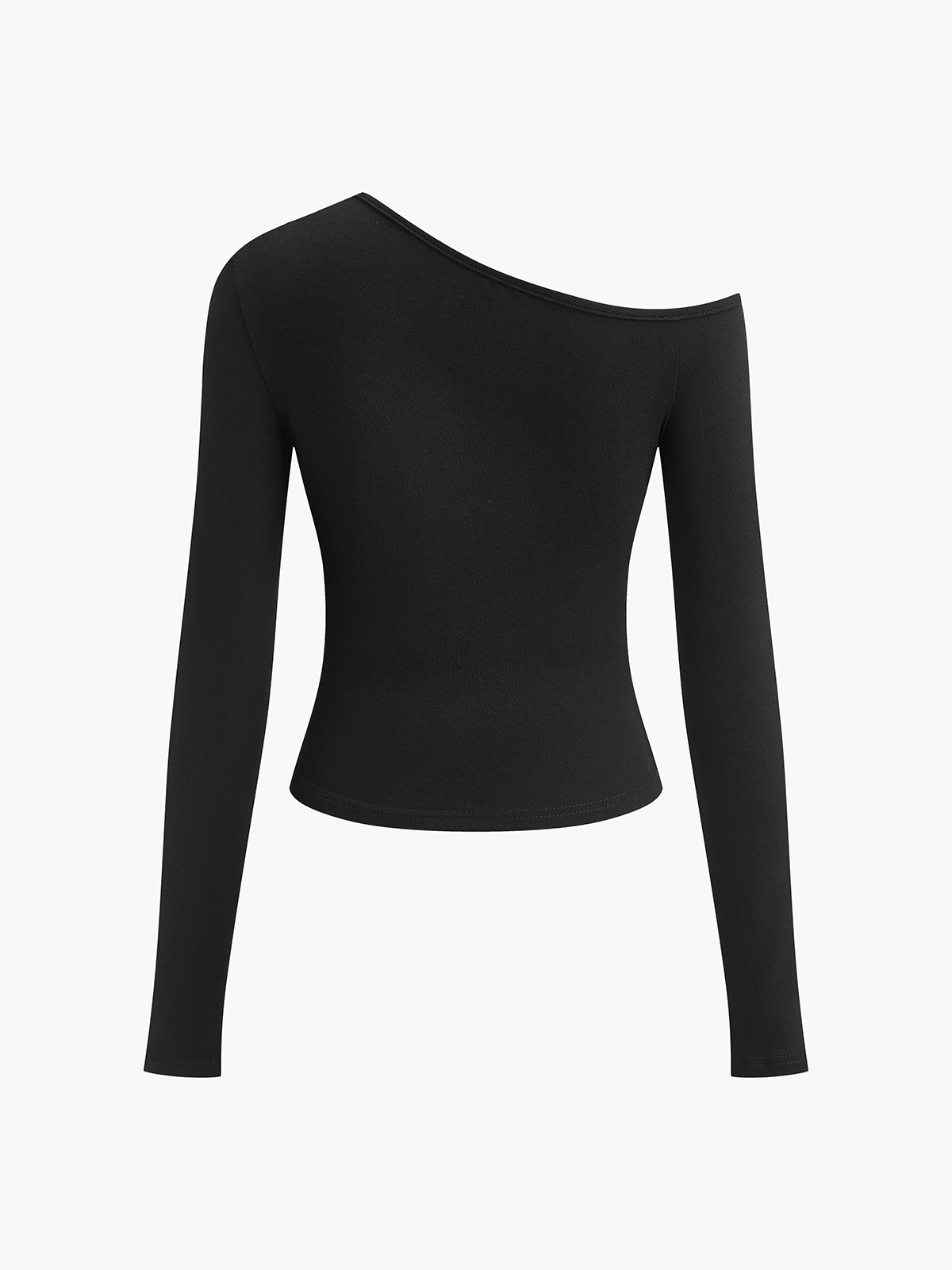 Bluzka asymetryczna z długim rękawem elegancka