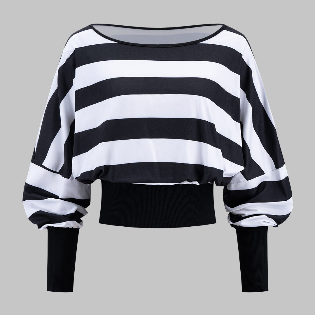 Bluzka oversize z szerokimi rękawami