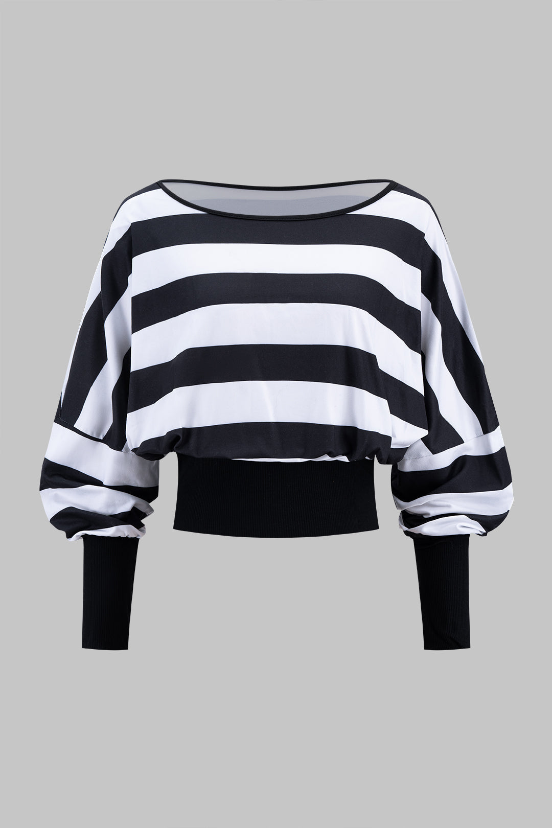 Bluzka oversize z szerokimi rękawami