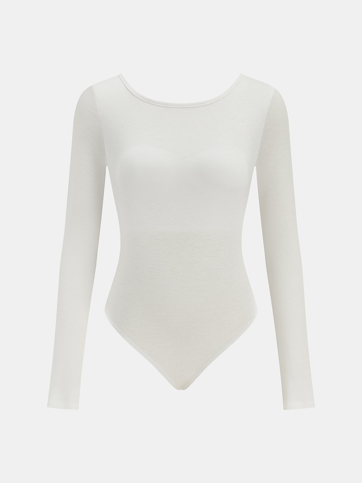 Bodysuit z długim rękawem i okrągłym dekoltem