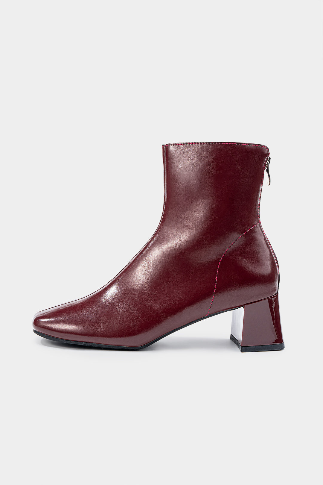 Botki damskie na szerokim obcasie eleganckie