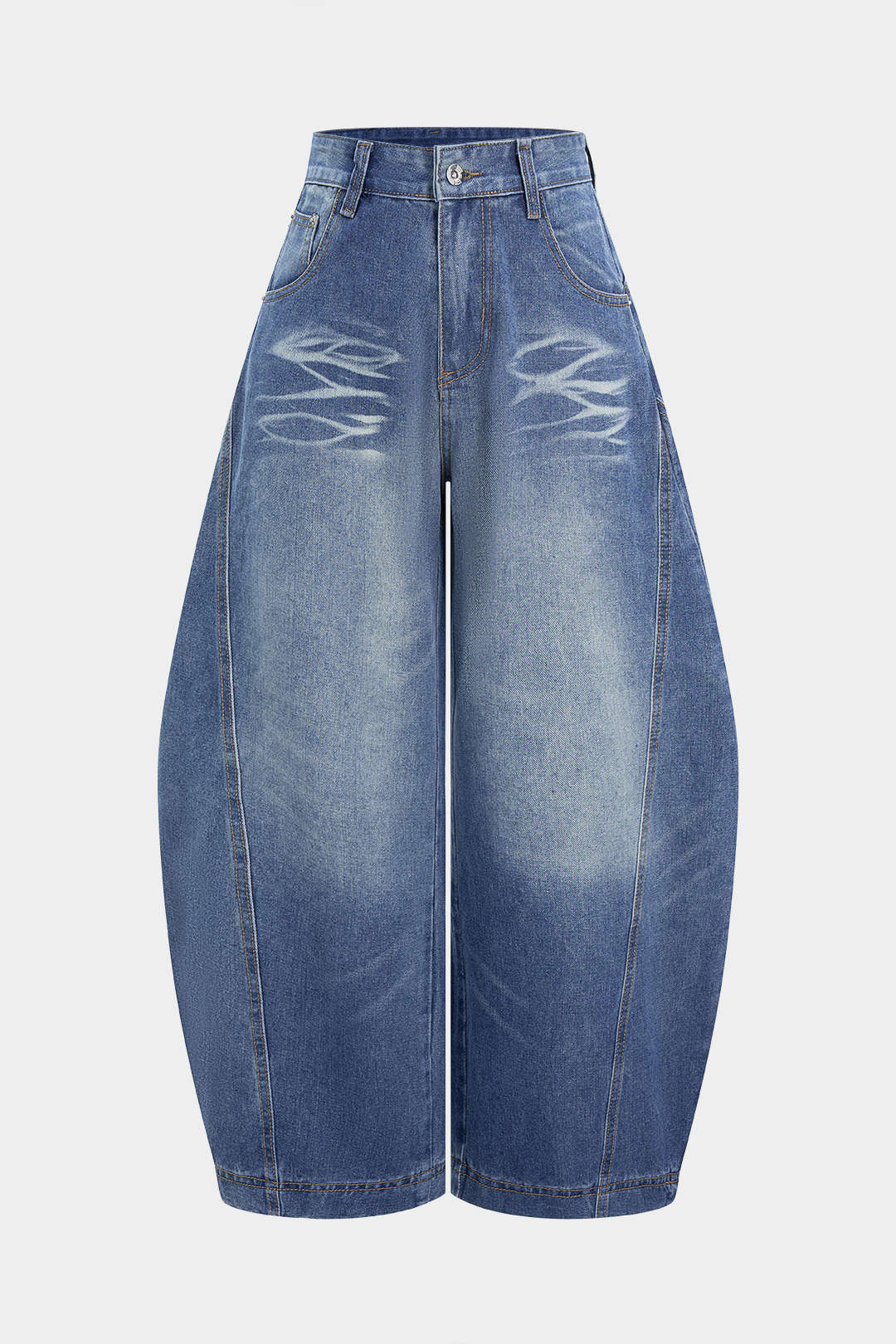 Jeansy damskie szerokie z wysokim stanem