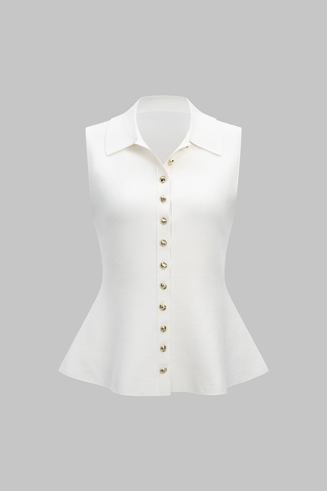 Kamizelka z kołnierzykiem i guzikami z przodu