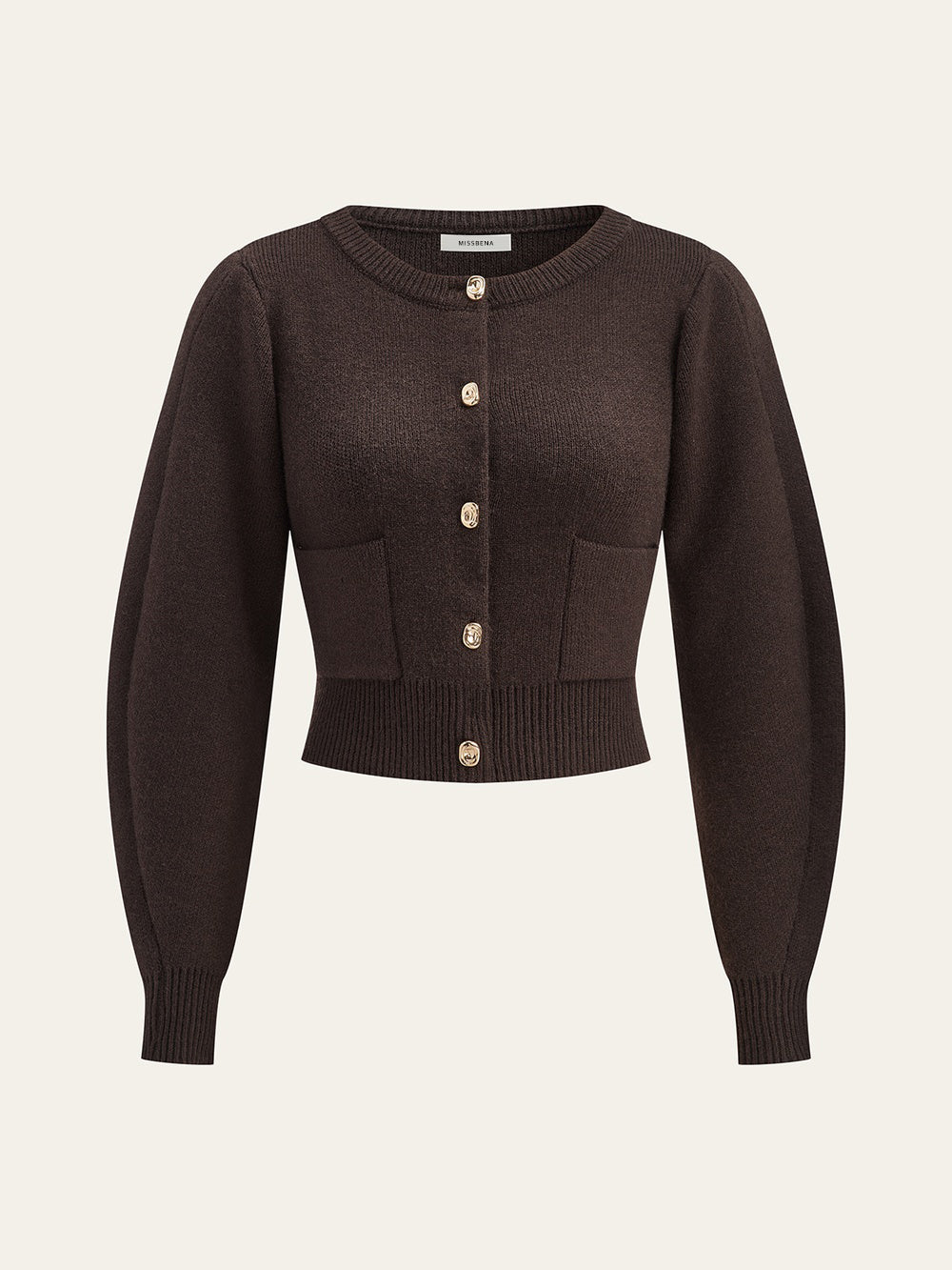 Komplet sweter i spódnica z guzikami