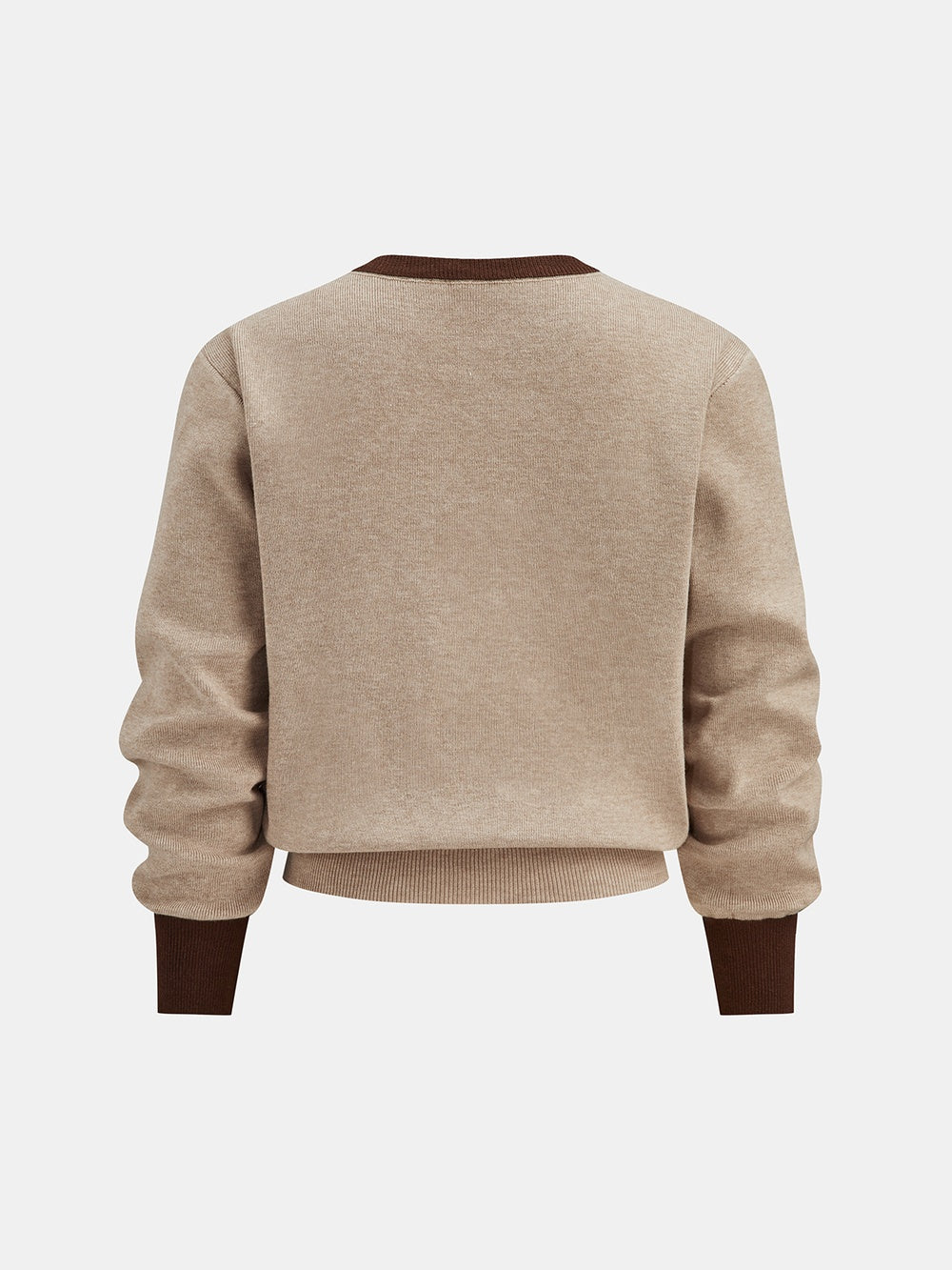 Komplet sweter i spódnica z guzikami