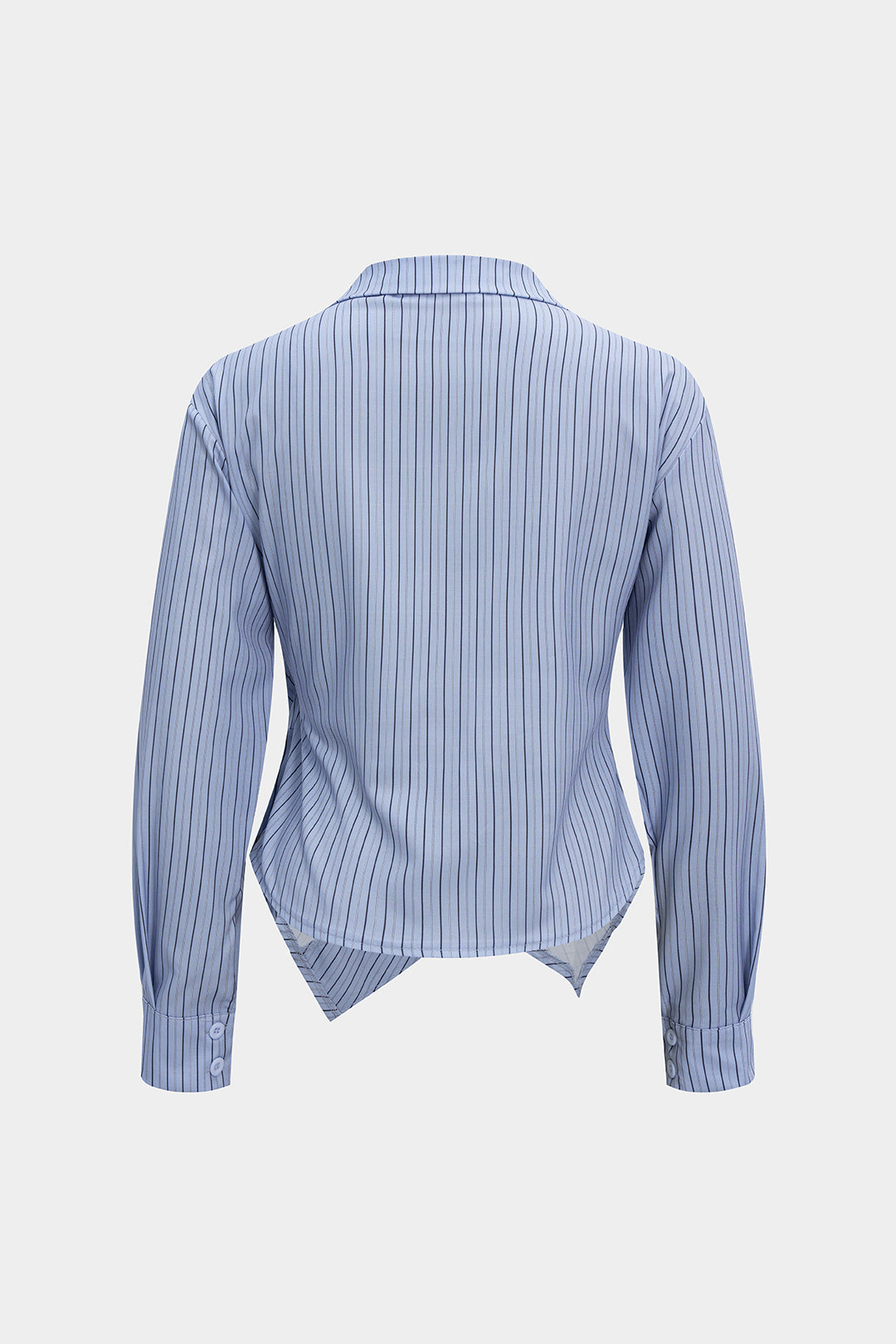 Koszula damska z asymetrycznym zapięciem i kołnierzykiem