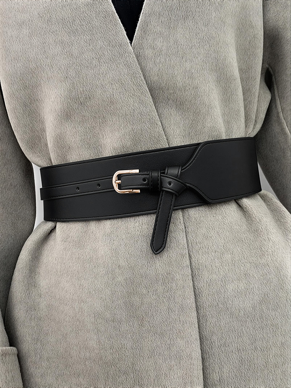 Pasek szeroki z elegancką klamrą regulowany