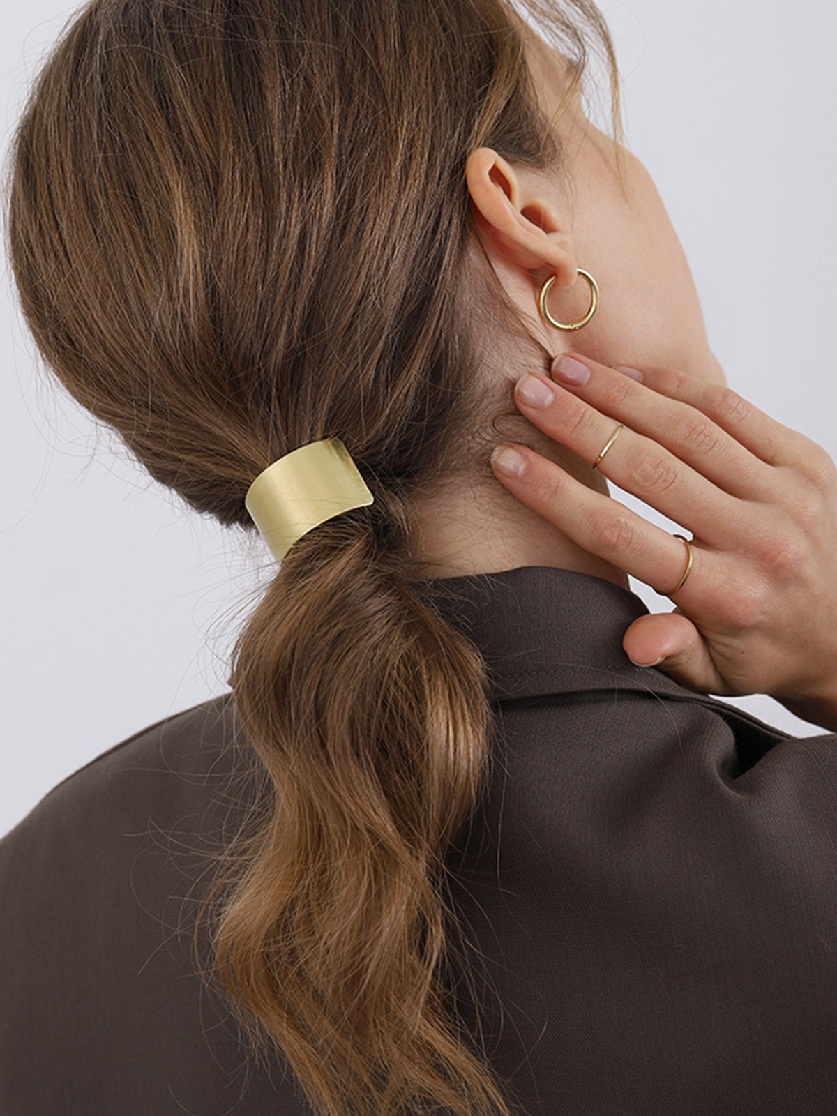 Spinka do włosów metalowa minimalistyczna elegancka
