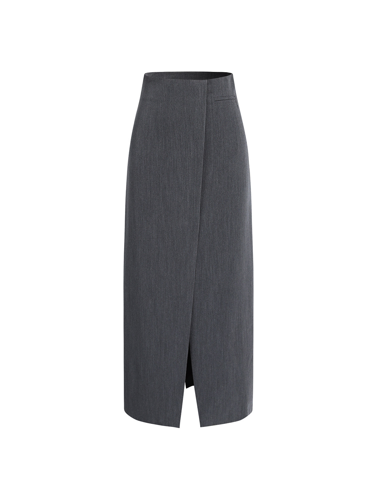 Spódnica długa z wysokim stanem i rozcięciem