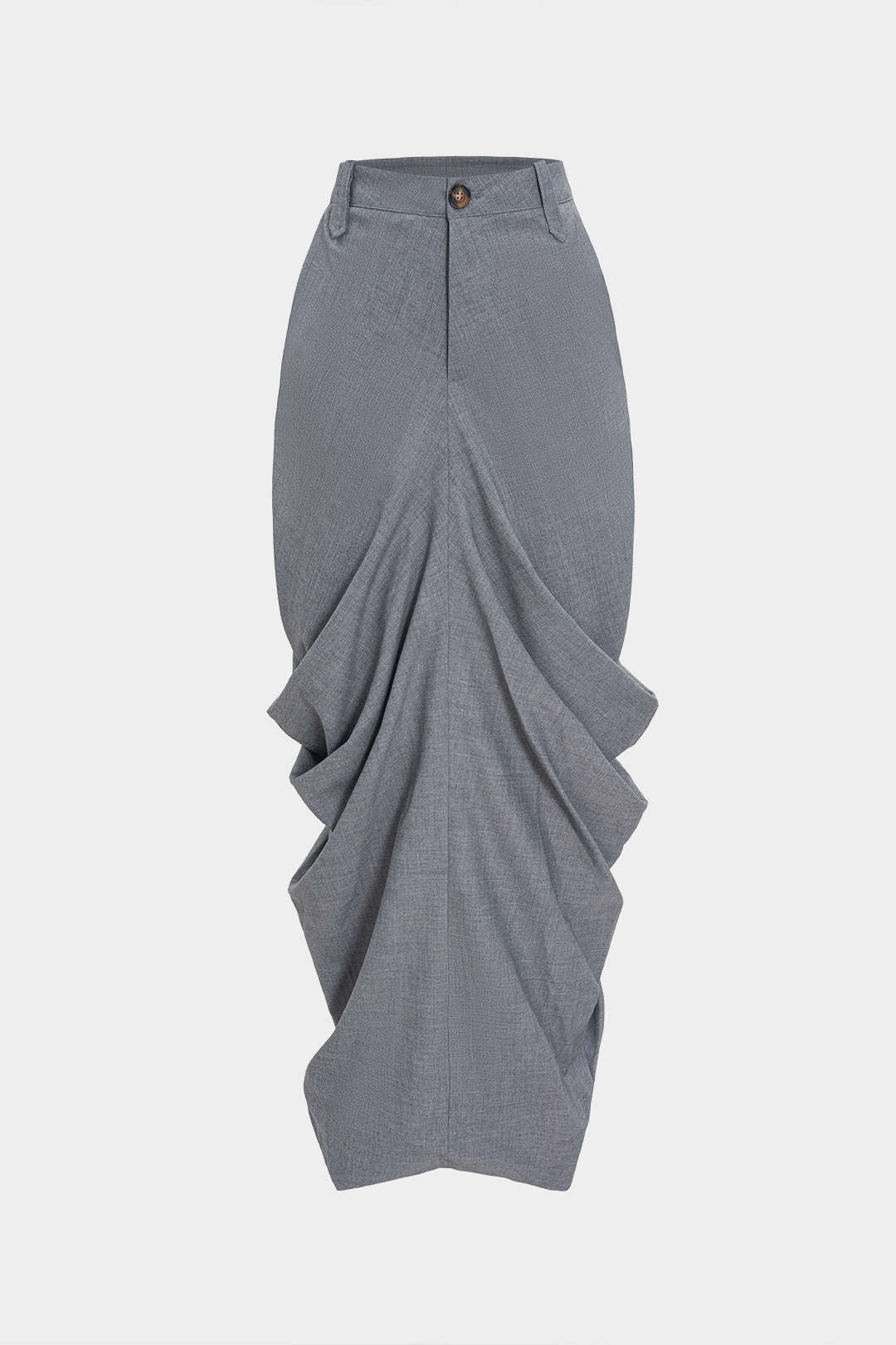 Spódnica maxi z drapowanymi detalami elegancka