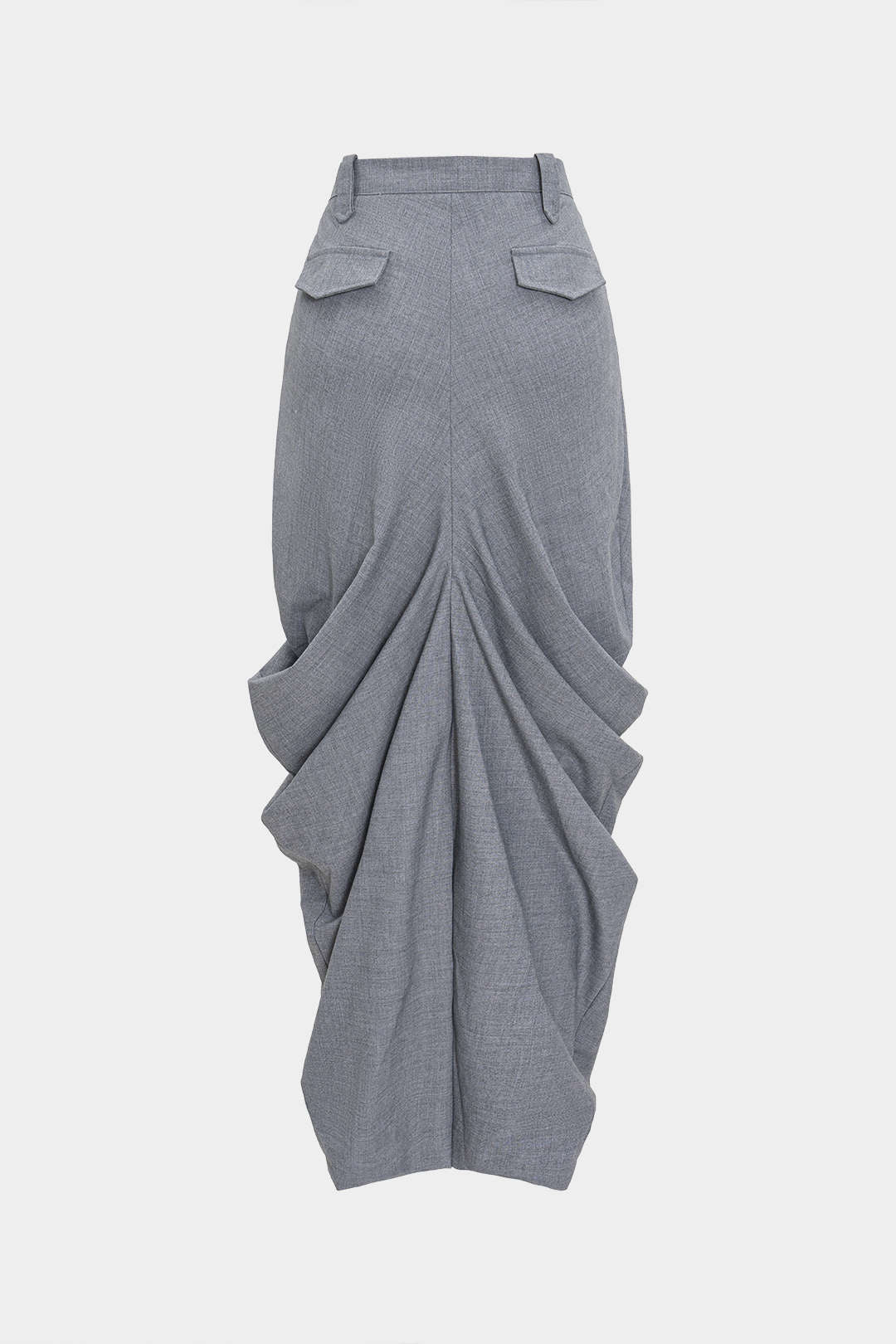 Spódnica maxi z drapowanymi detalami elegancka