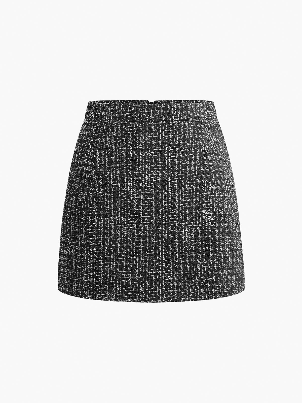 Spódnica mini z fakturą w jodełkę