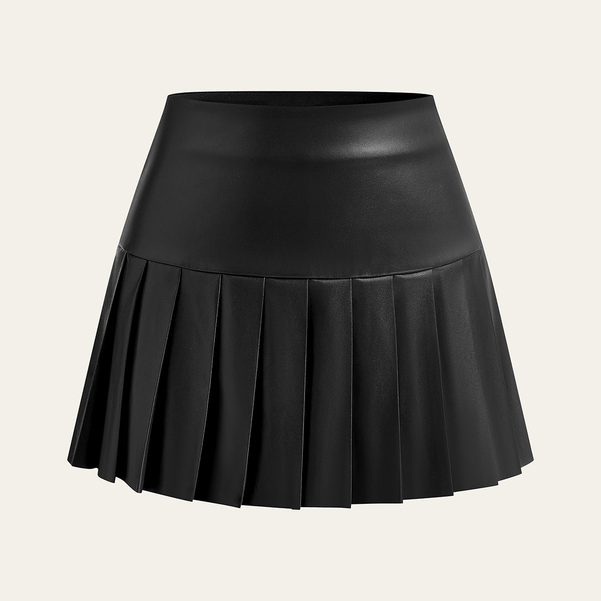 Spódnica mini z szerokimi plisami elegancka