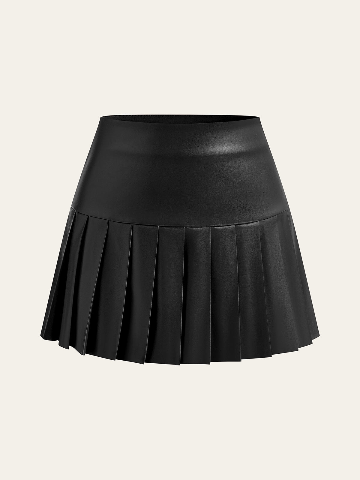 Spódnica mini z szerokimi plisami elegancka