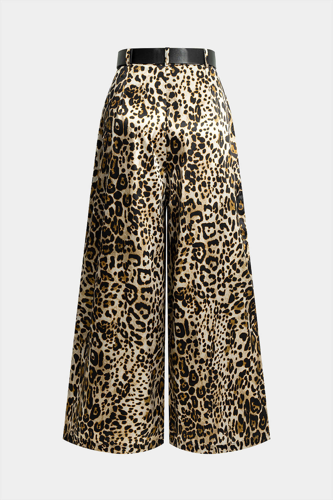 Spodnie z szerokimi nogawkami i wysokim stanem