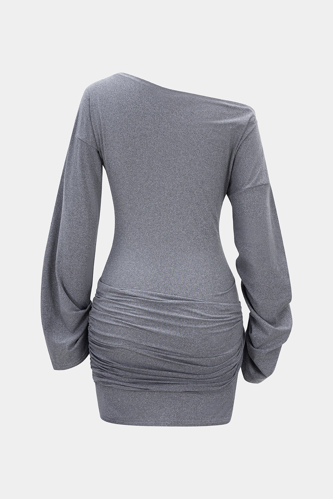 Sukienka asymetryczna z marszczeniem na biodrach