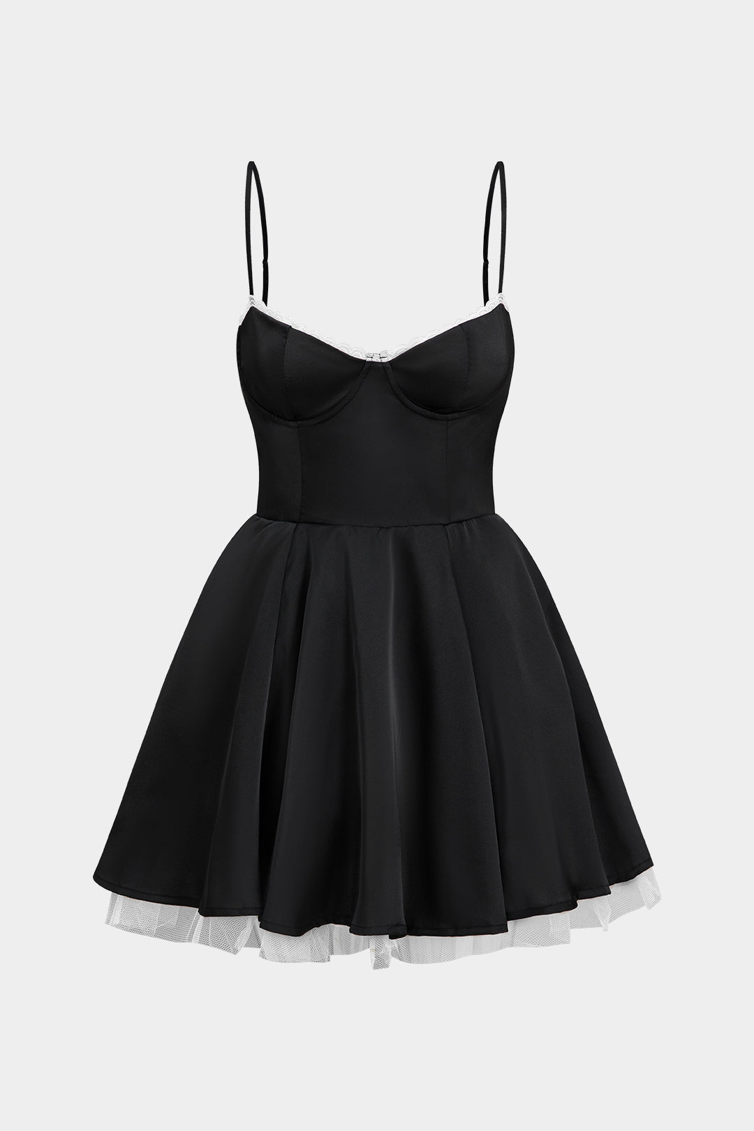 Sukienka koktajlowa z rozkloszowanym dołem