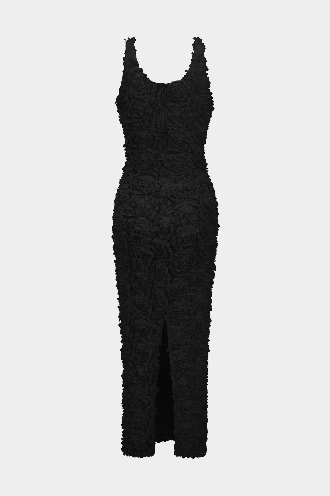 Sukienka ołówkowa z kwiatowym reliefem midi