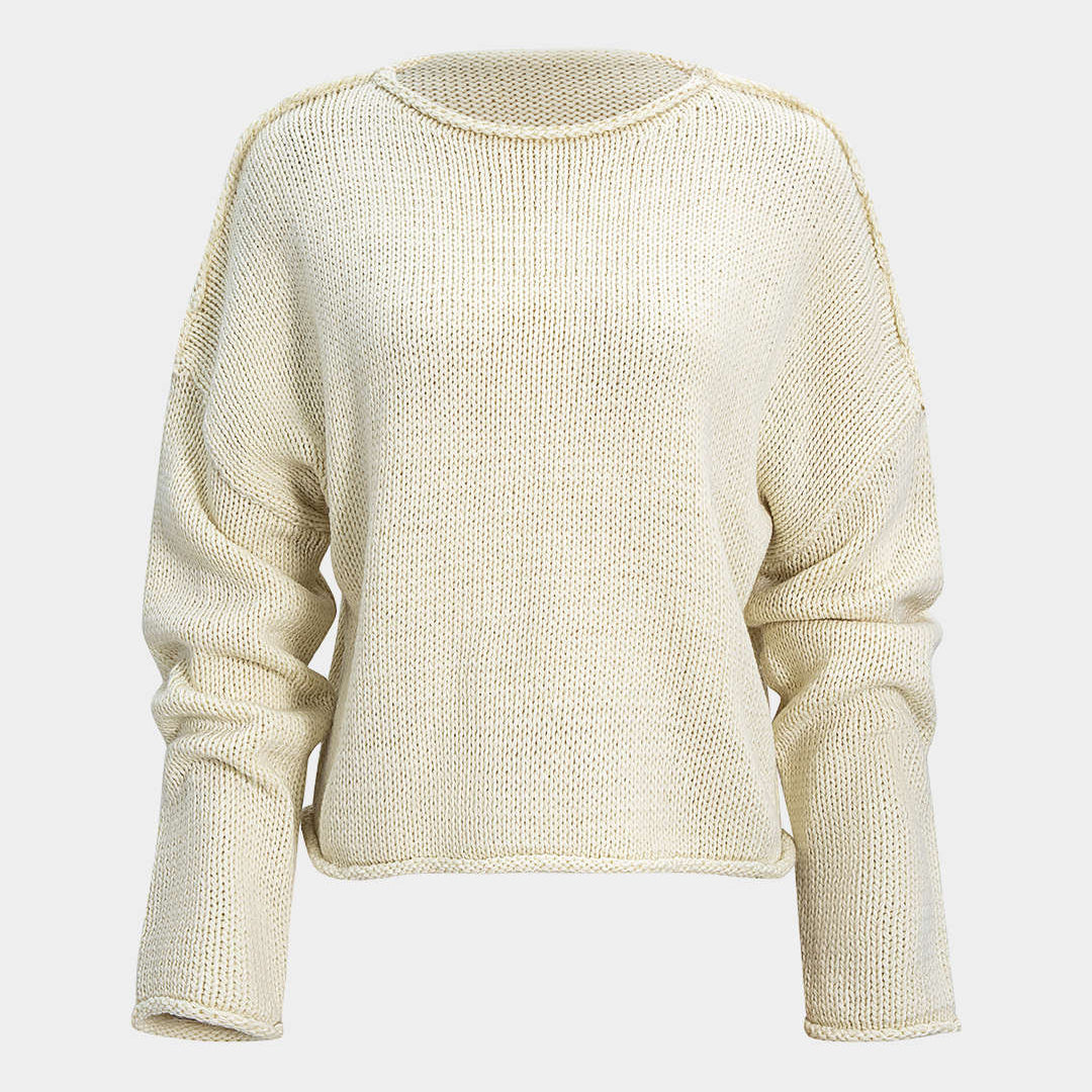 Sweter damski oversize z długimi rękawami