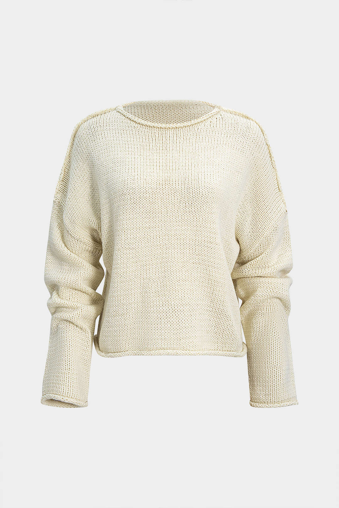 Sweter damski oversize z długimi rękawami