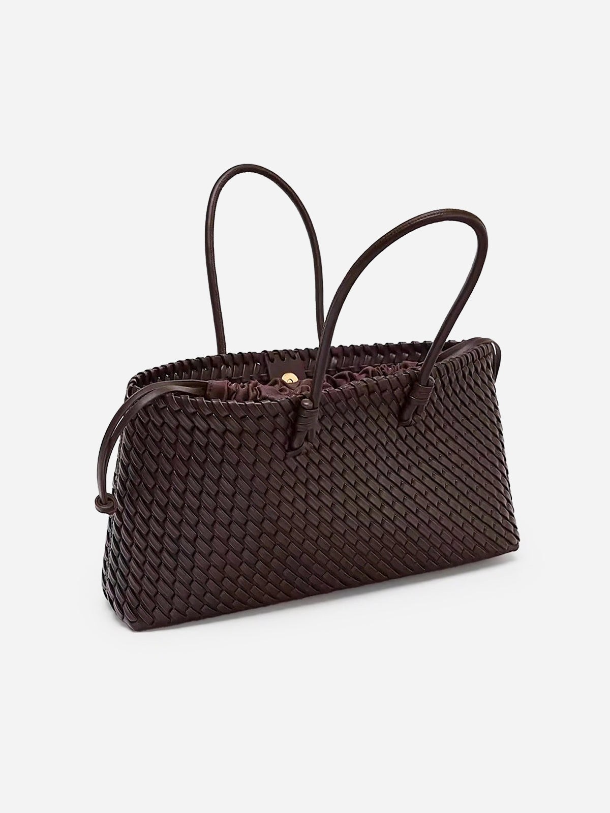 Torebka shopper z plecionym wzorem elegancka
