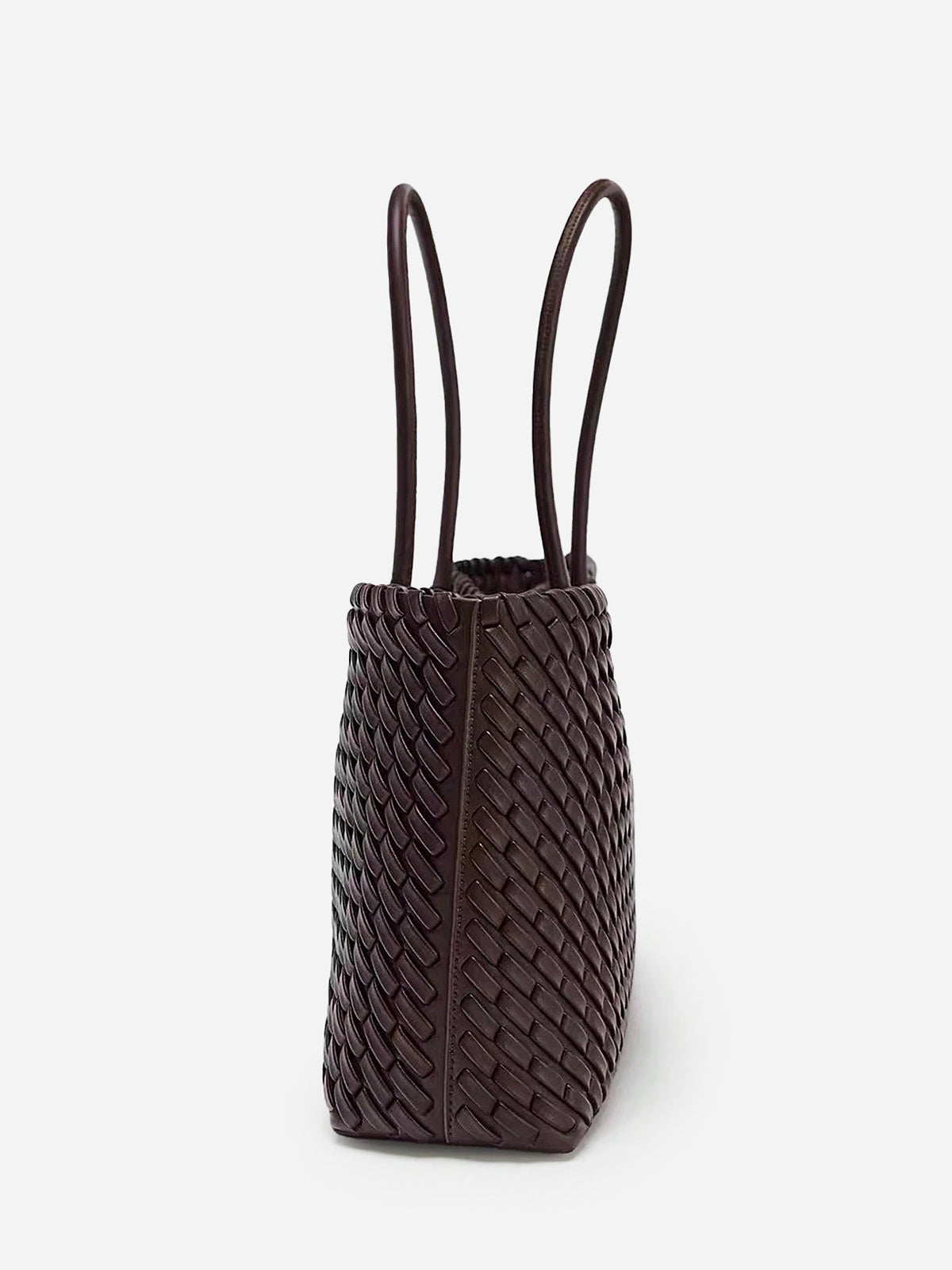 Torebka shopper z plecionym wzorem elegancka