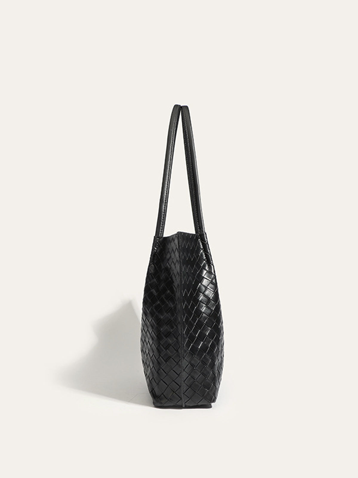 Torebka shopper z plecionym wzorem elegancka
