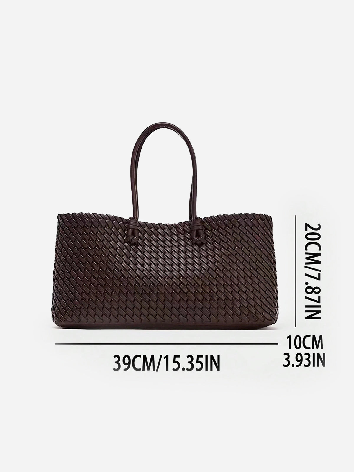 Torebka shopper z plecionym wzorem elegancka