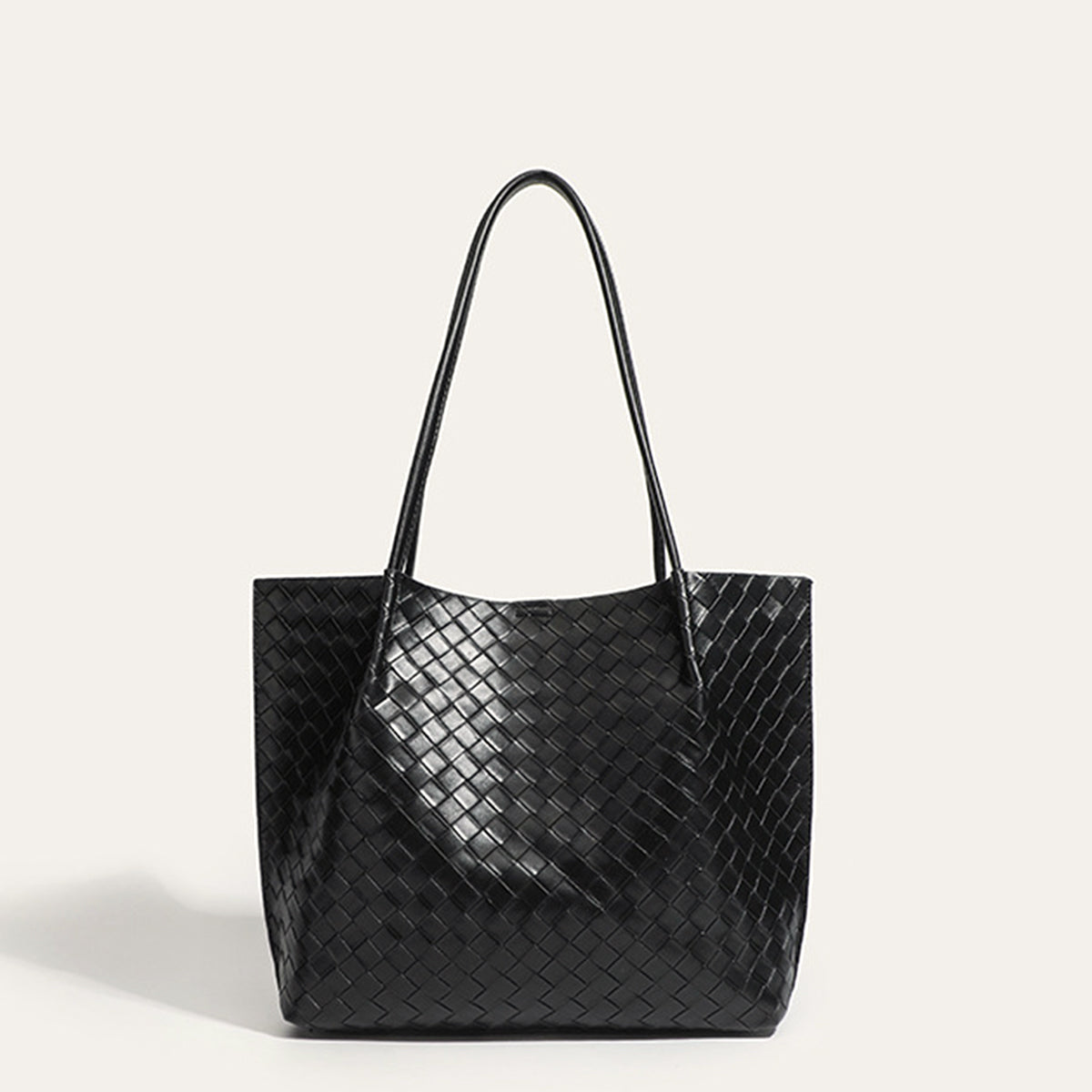Torebka shopper z plecionym wzorem elegancka
