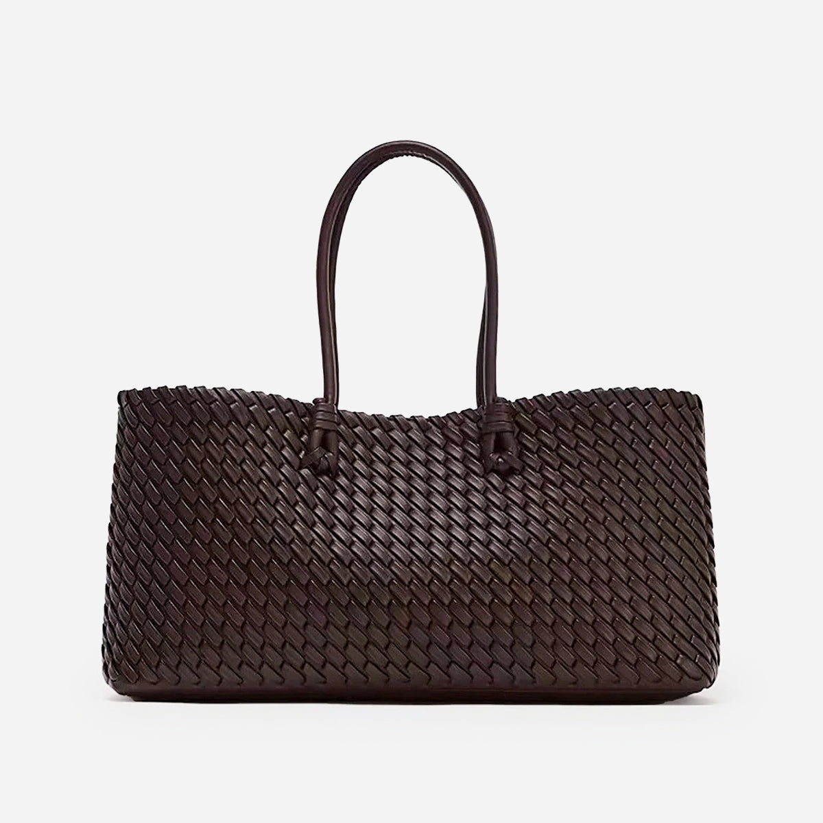 Torebka shopper z plecionym wzorem elegancka