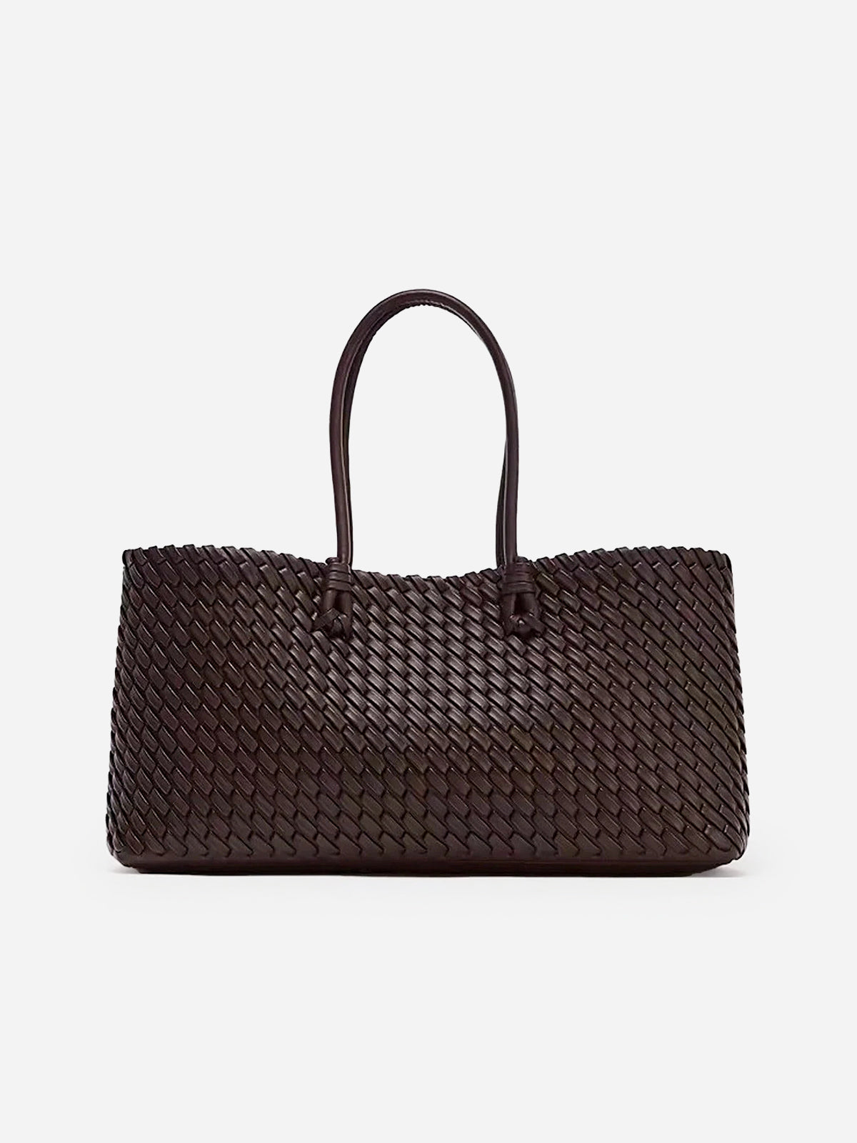Torebka shopper z plecionym wzorem elegancka